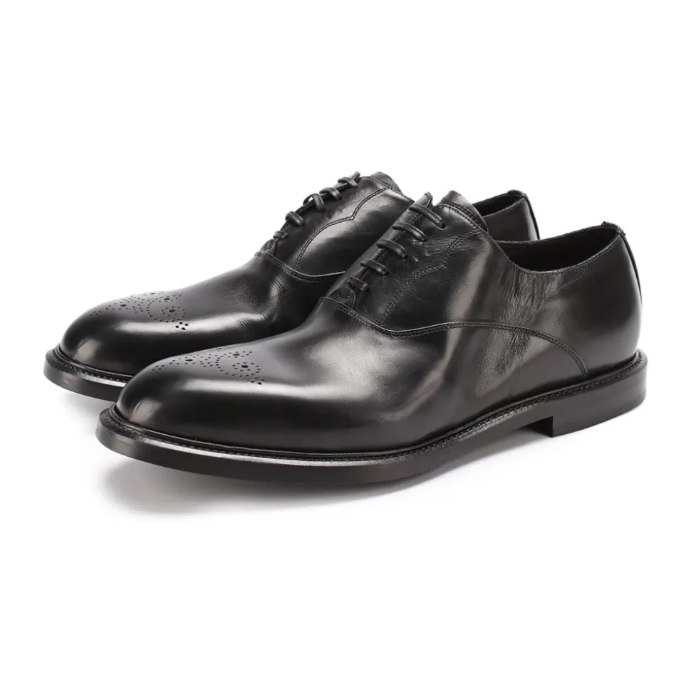 Marsala Lace-Up Oxfords Svart Skinn