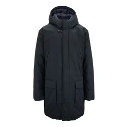 Menns Automatisk Knapp Parka med Glidelås
