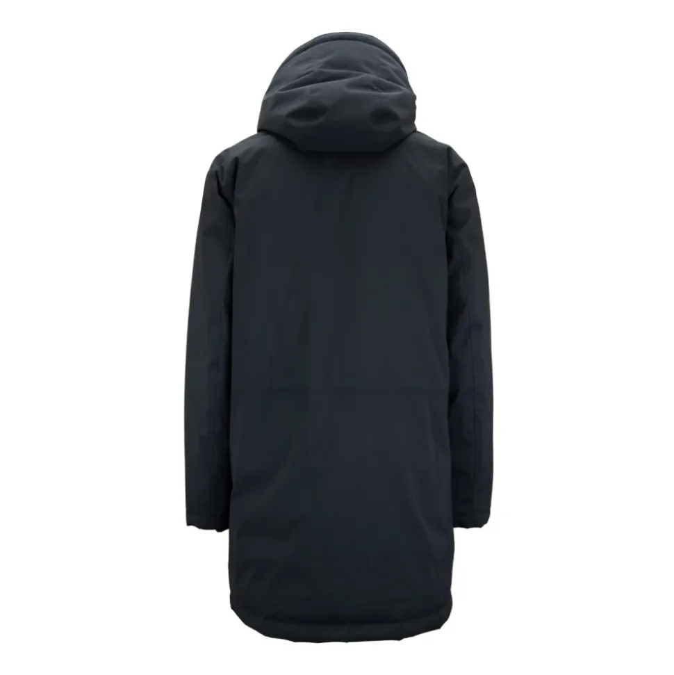 Menns Automatisk Knapp Parka med Glidelås