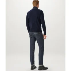 Merino Quarter Zip Jumper med teksturerte nylonpaneler