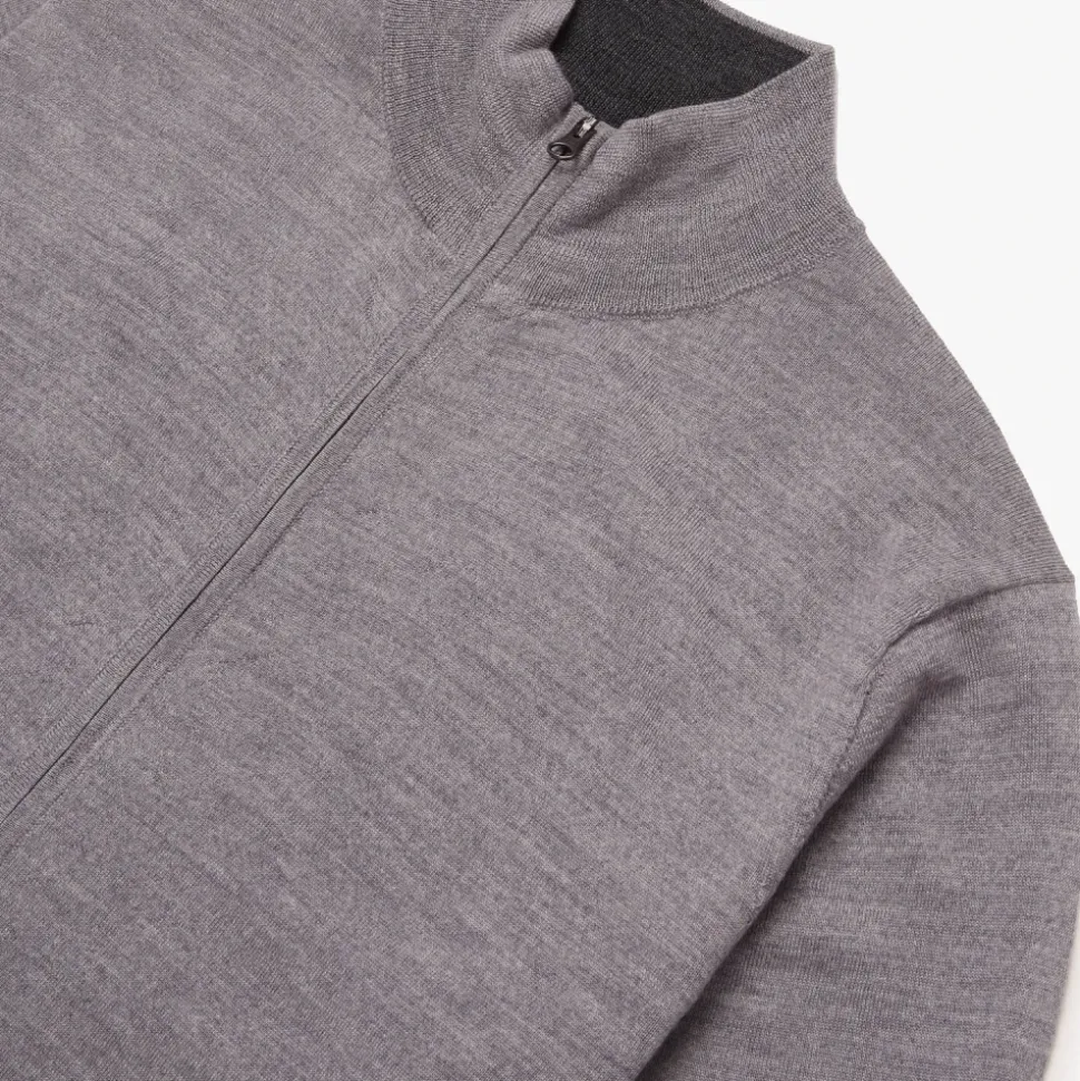 Merinoull Cardigan med Glidelås