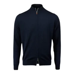 Merino Wool Zip Cardigan