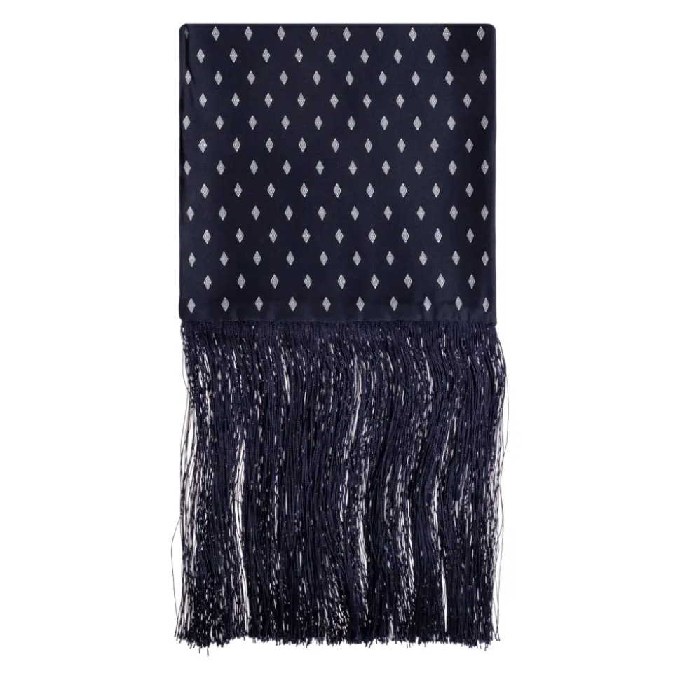 Micro Gancini Print Silk Scarf