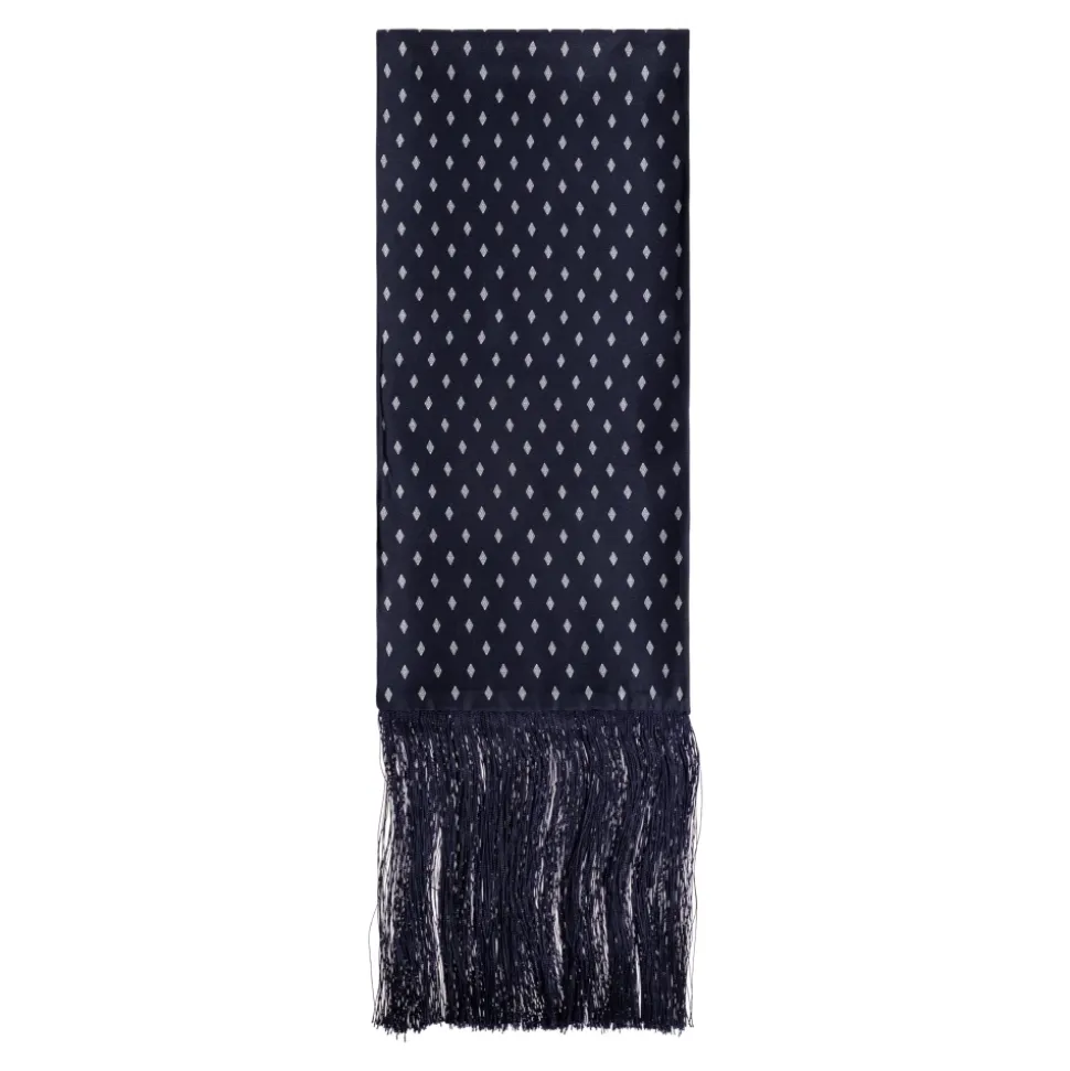 Micro Gancini Print Silk Scarf