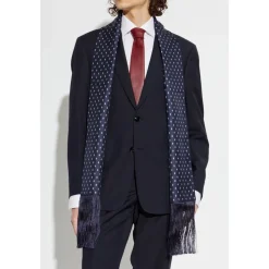 Micro Gancini Print Silk Scarf
