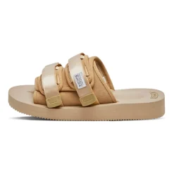 Minimalistiske Beige Sandaler med Vibram Såle