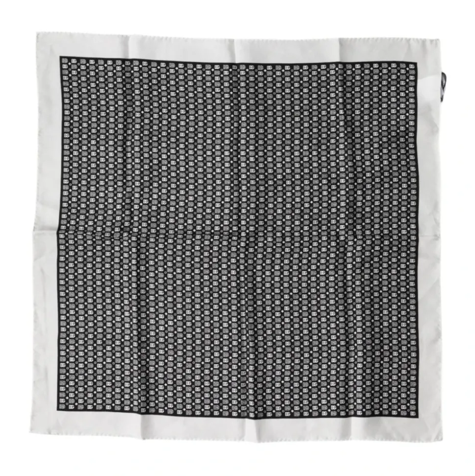 Mønstret Firkantet Foulard-Skjerf