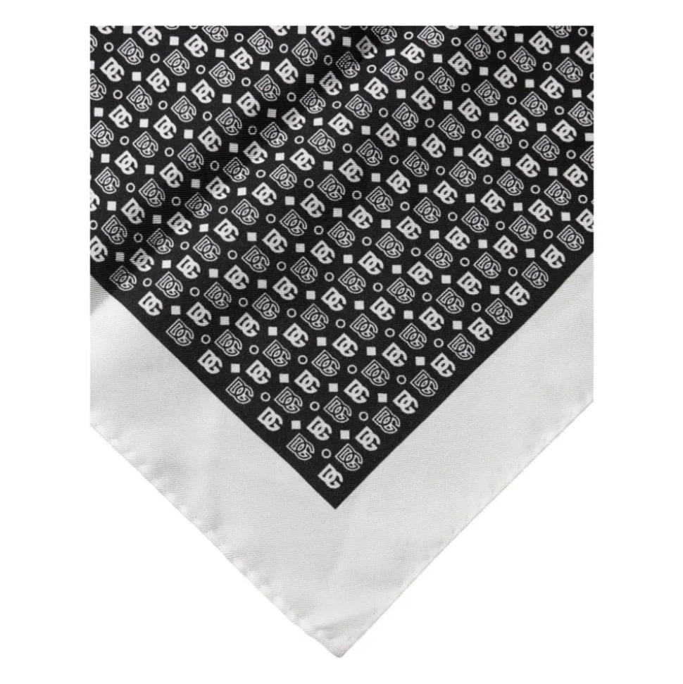 Mønstret Firkantet Foulard-Skjerf