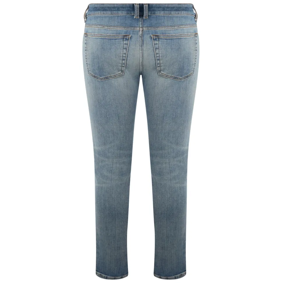 Moderne denimbukser med gradientfinish