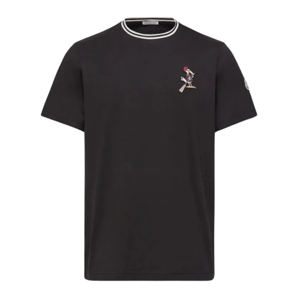 Moncler T-shirts og poloskjorter Svart