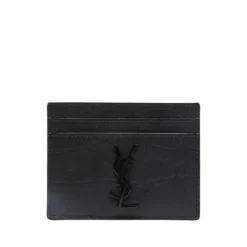 Monogram Logo Plaque Card Case Holder