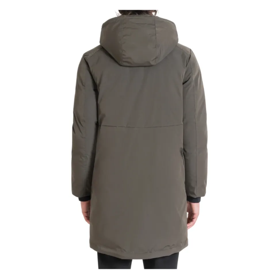 Mørk Grønn Frakk Regular Fit