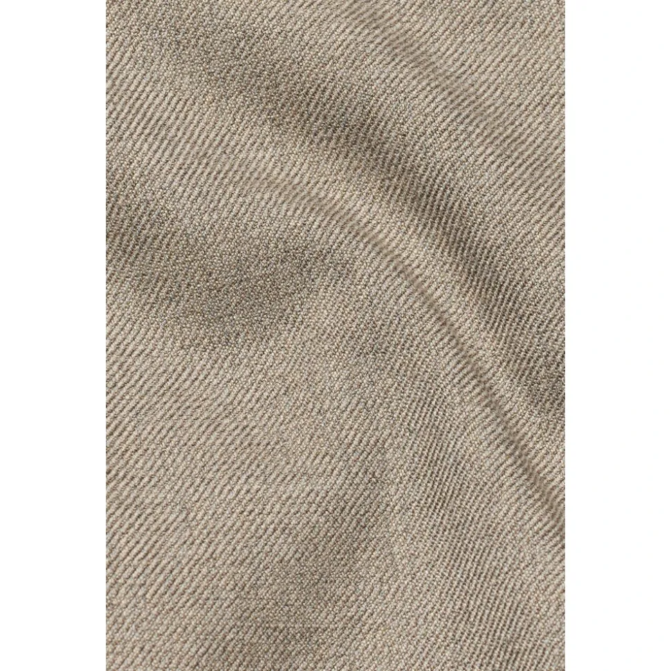 Mørk Sand Melange Tapered Bukser