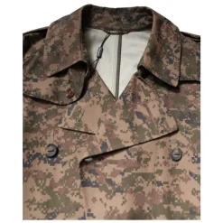 Multifarget Camouflage Trenchcoat Jakke