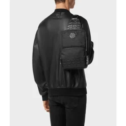 Nylon og lær Cross-Body Monogram