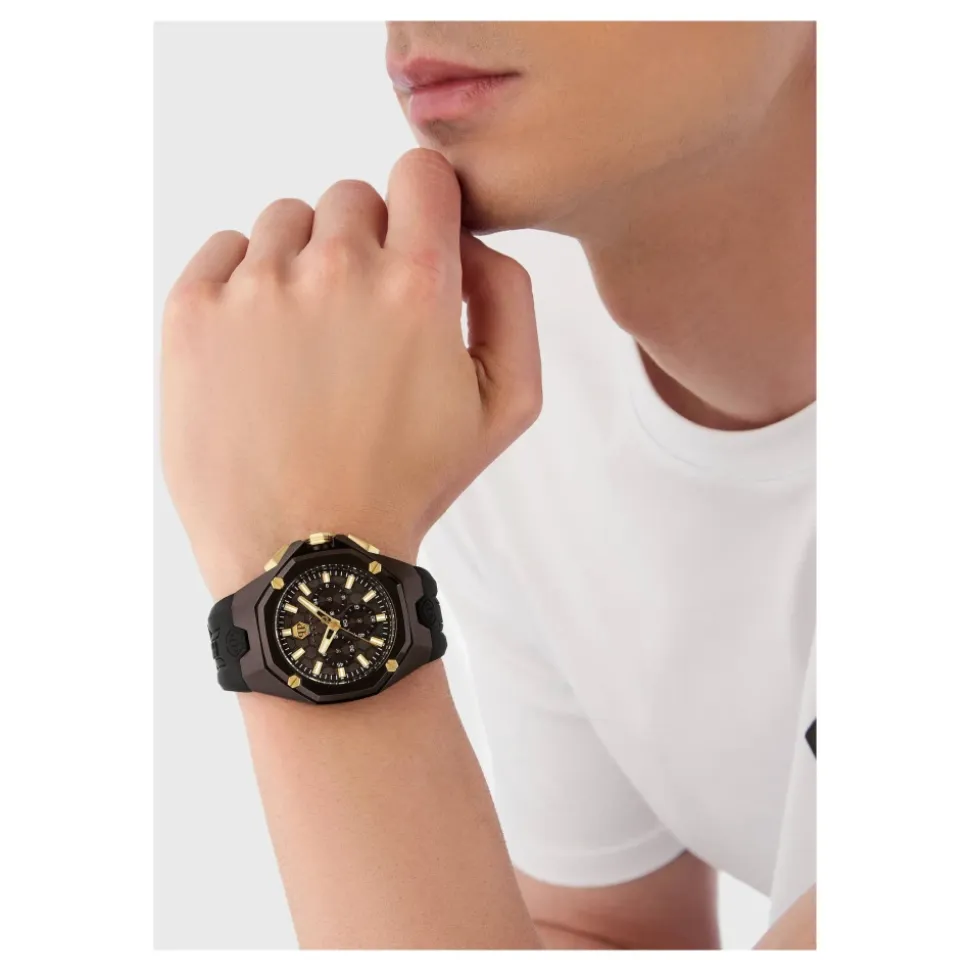 Octagon Brown Watch
