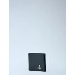 Orb Motif Leather Wallet