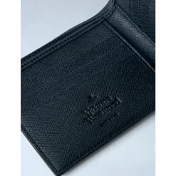 Orb Motif Leather Wallet