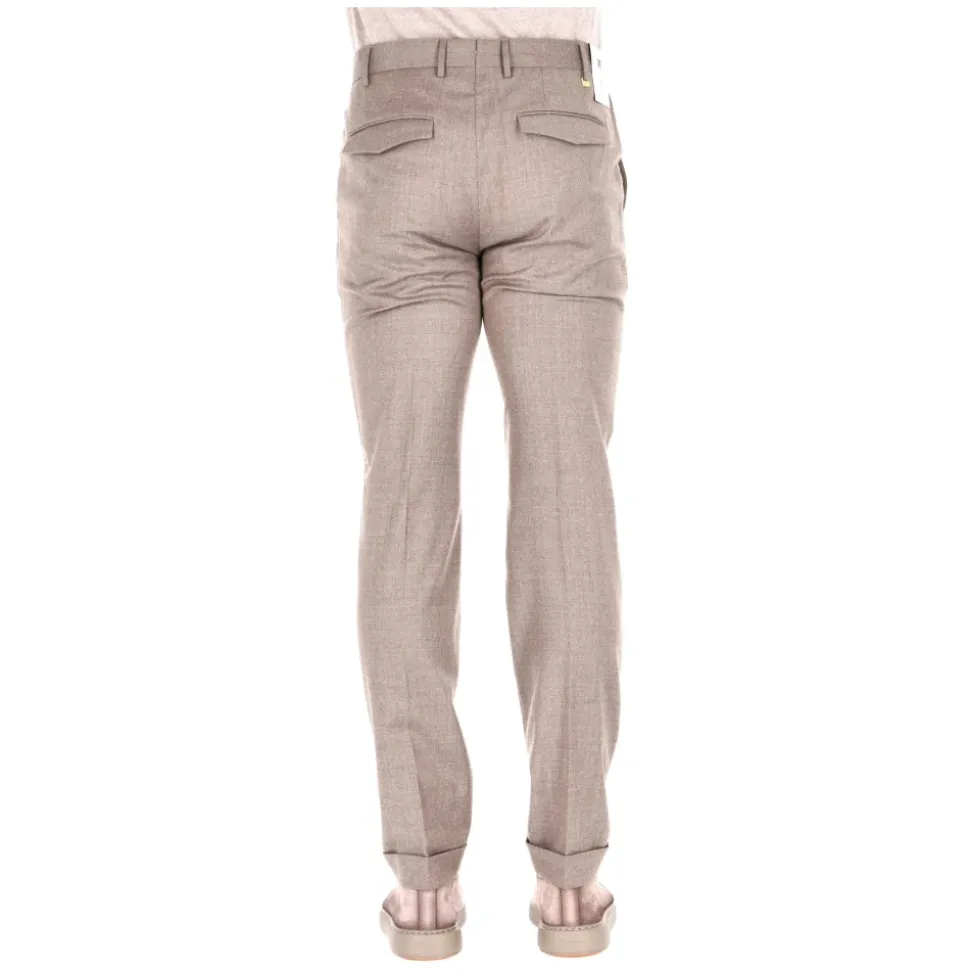 Pantalone i flanell av Super 110's ull Comfort Master fit