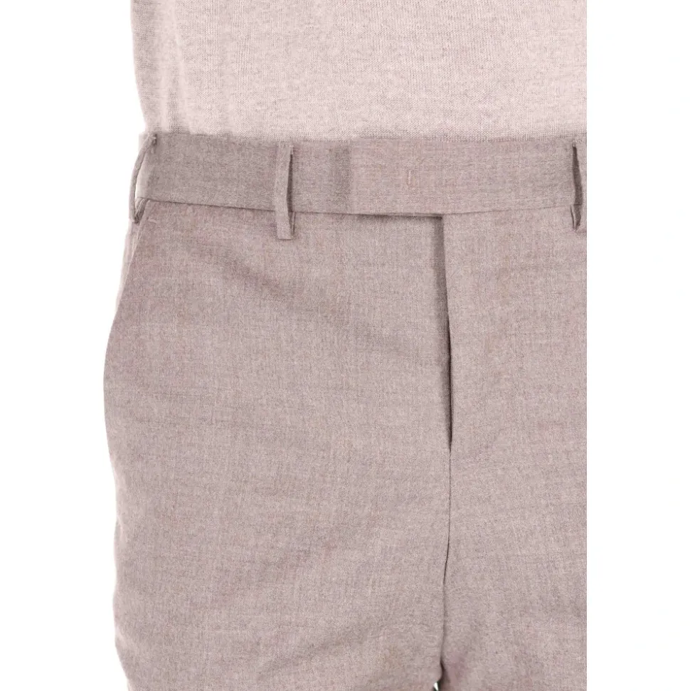 Pantalone i flanell av Super 110's ull Comfort Master fit