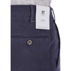 Pantalone in cotone micro struttura Slim fit