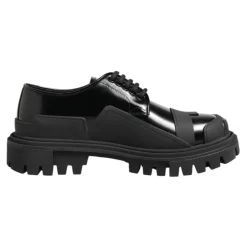 Patent Leather Trekking Derby Sko