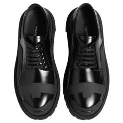 Patent Leather Trekking Derby Sko