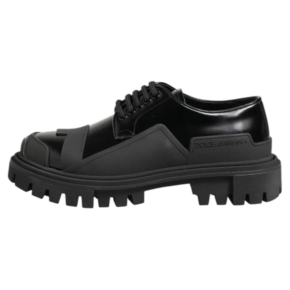 Patent Leather Trekking Derby Sko