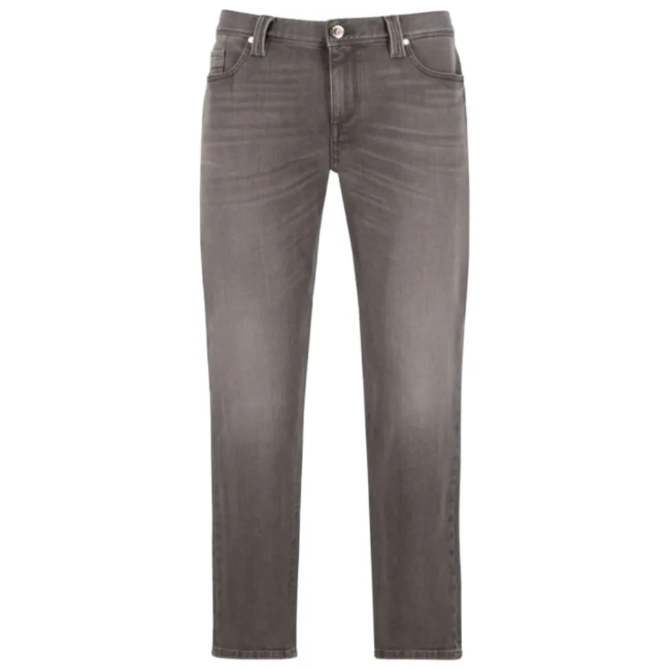 Pipe Jeans Grå Stilig