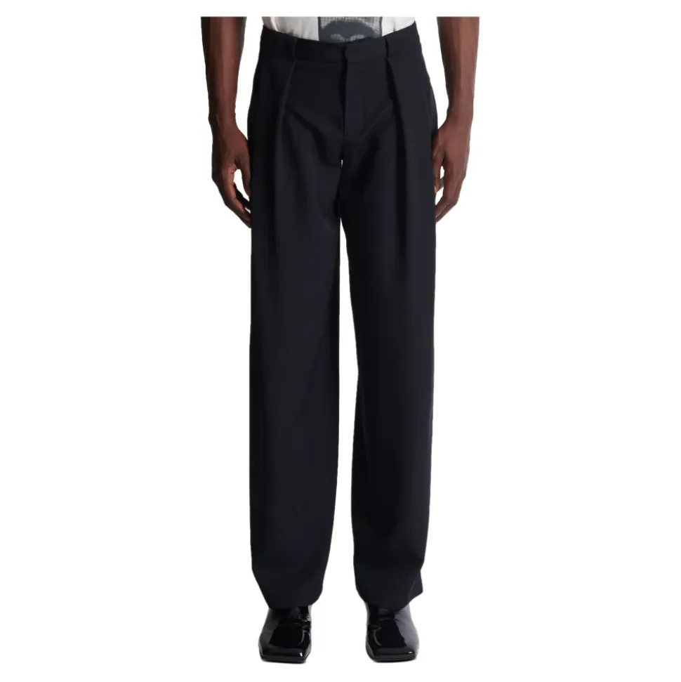 Plissert Grain de Poudre Bukser
