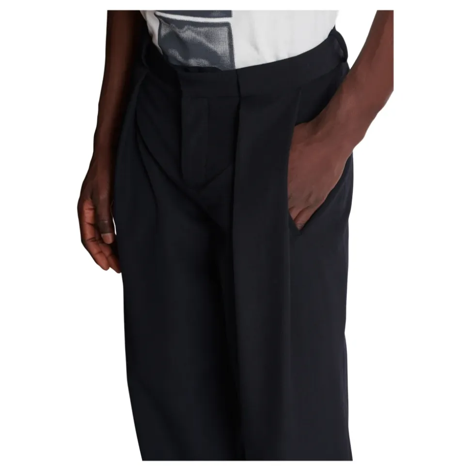 Plissert Grain de Poudre Bukser