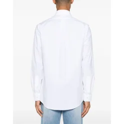 Poplin Skjorte med Knapper og Elastan