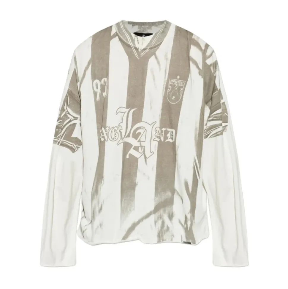 Printed LS Football Top