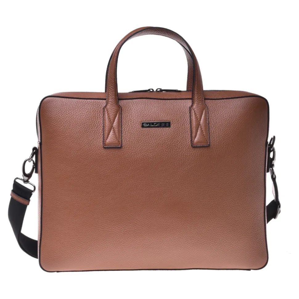 Professional bag in tumbled leather