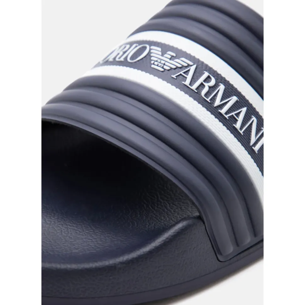 PVC Slippers med logobånd