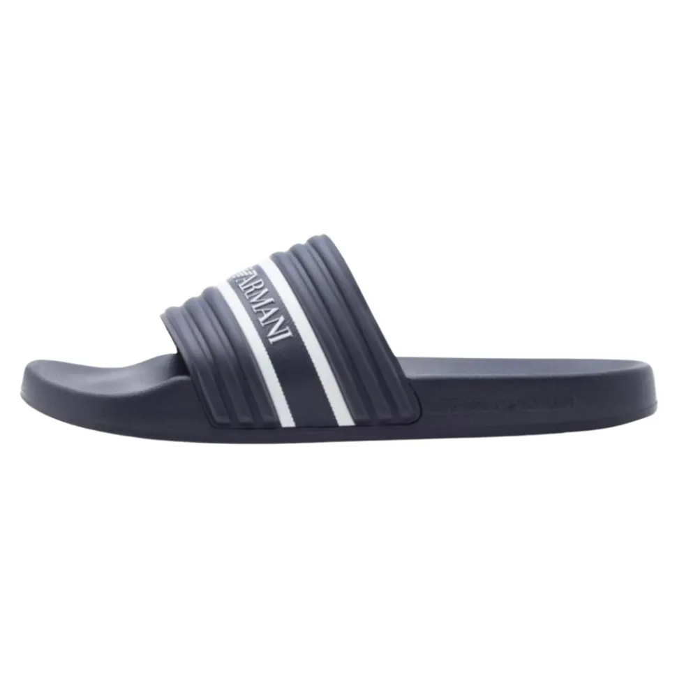 PVC Slippers med logobånd
