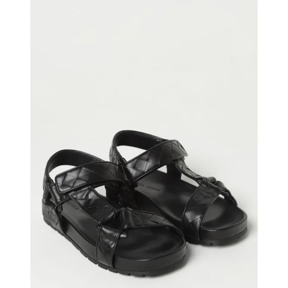 Quilted Leather Sandals