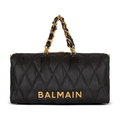 Quiltet nylon reiseveske med diamantmotiv