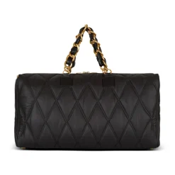Quiltet nylon reiseveske med diamantmotiv