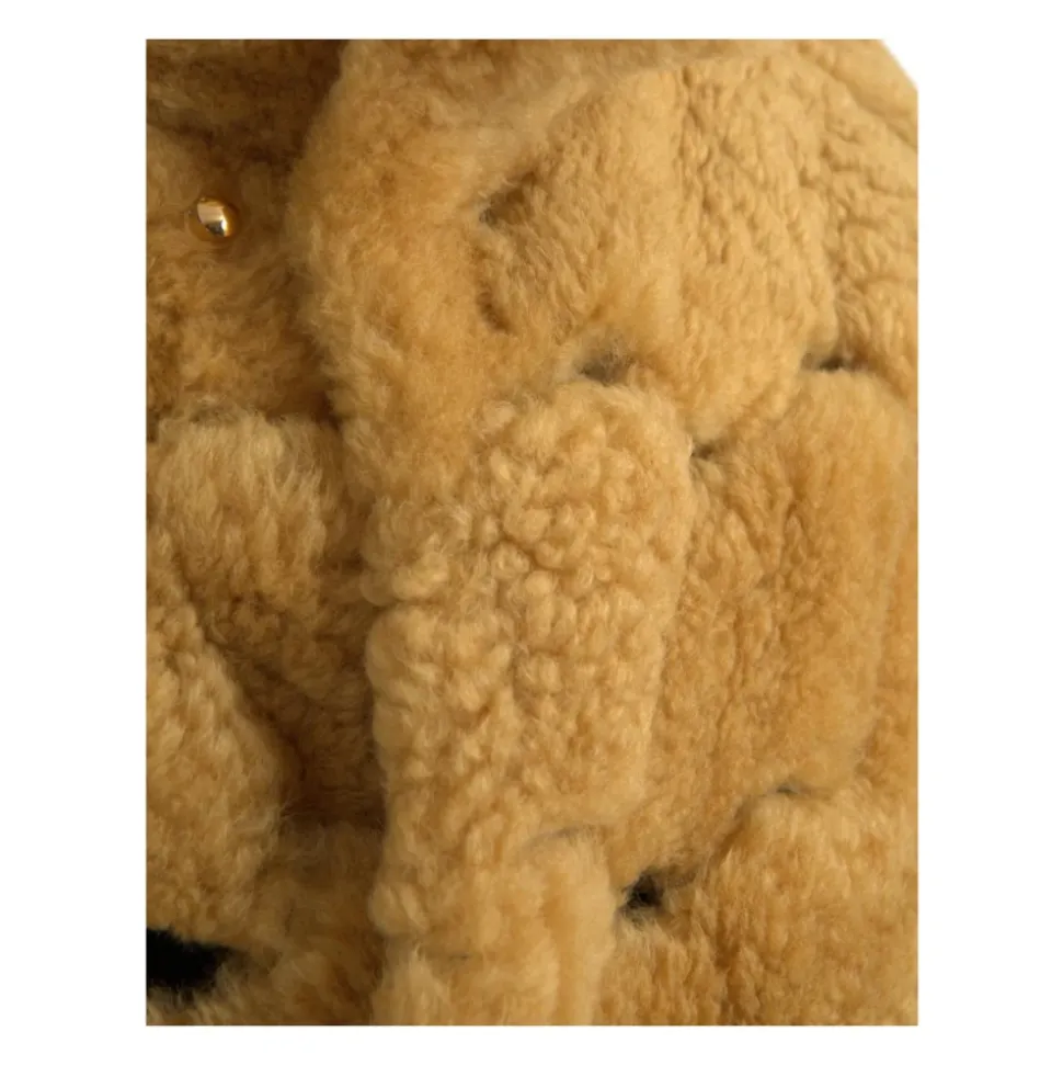 Quiltet Shearling Kåpe