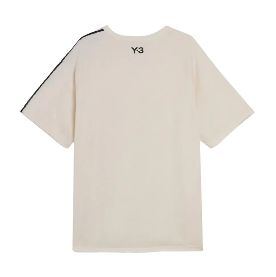 Raw Edge 3-Stripes Short Sleeve Tee