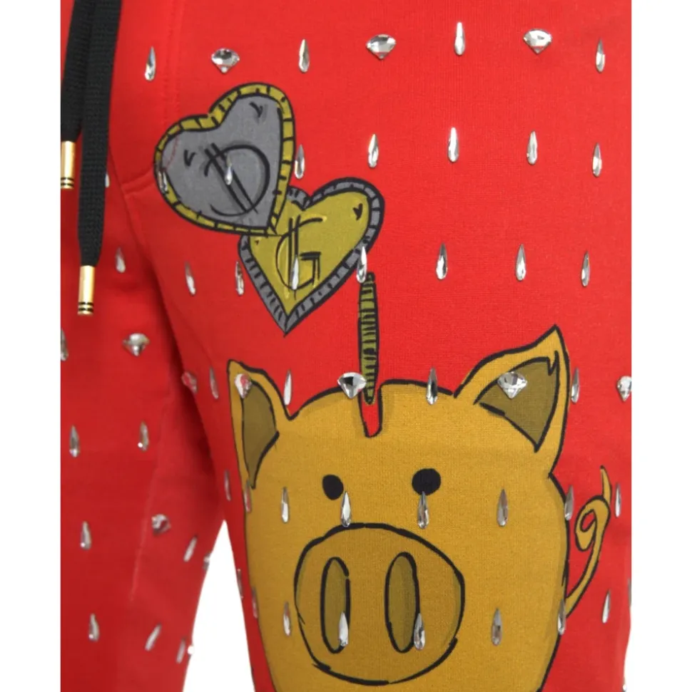 Red Pig Year Joggebukser