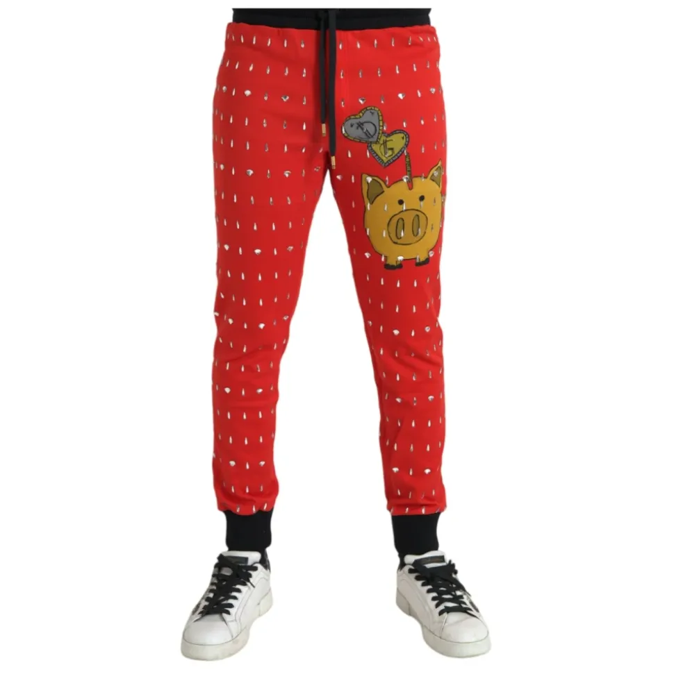 Red Pig Year Joggebukser