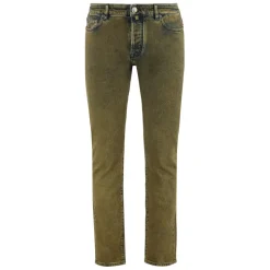 Regular Fit Jeans med Lærlogo