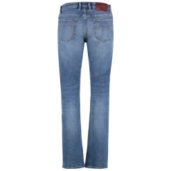 Regular Fit Jeans med Lærlogo