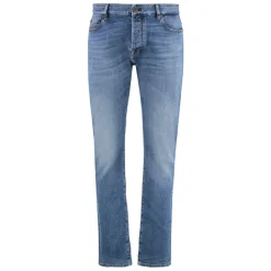 Regular Fit Jeans med Lærlogo
