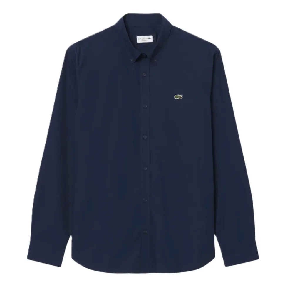 Regular Fit Stretch Poplin-skjorte