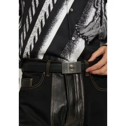 Reversibelt skinnbelte 3 cm
