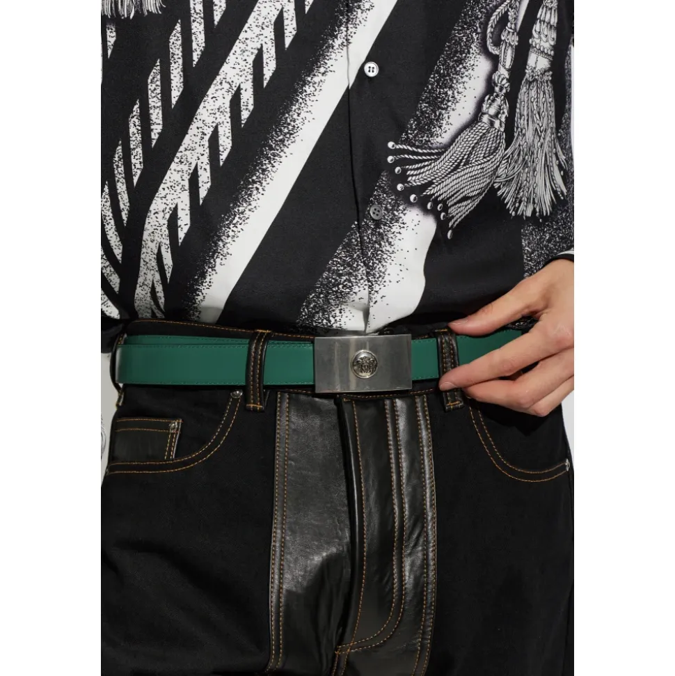 Reversibelt skinnbelte 3 cm