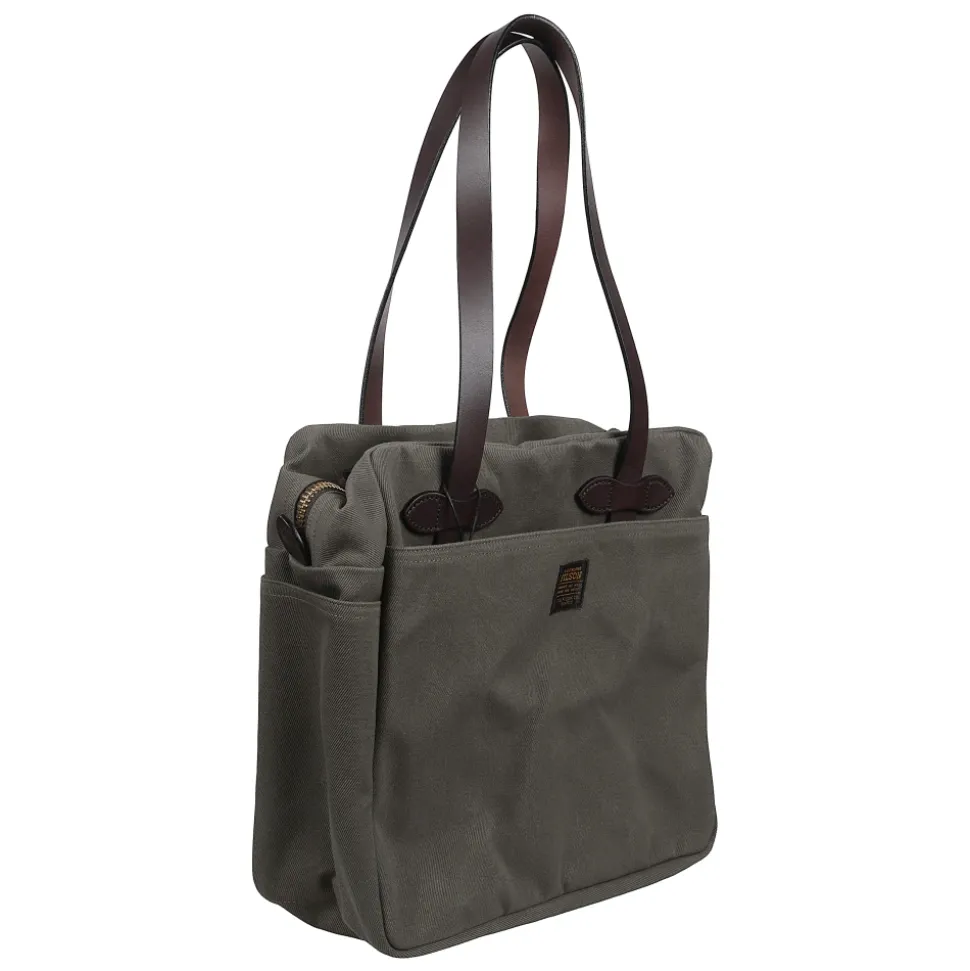 Rugged Twill Zipper Tote Bag